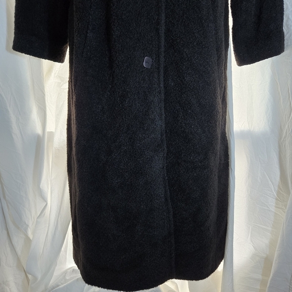 Chocolate Sachi Alpaca Suri Wool Coat EUC - Picture 8 of 15